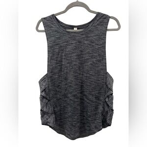 Lululemon Tank Top Size 6 Athletica Women's Heathered Gray Cutout Side